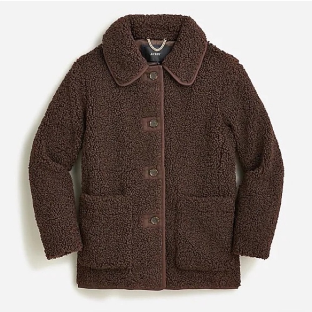 J. Crew Brown Teddy Jacket